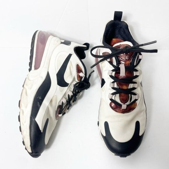Nike Air 270 React CU4752-100 Sail/Barely Rose/Black Tortoise Shell  Size 8 - Picture 7 of 13